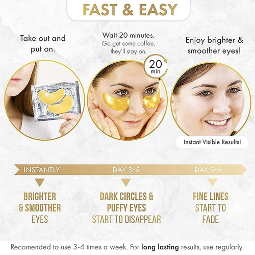 DERMORA 24K GOLD MÁSCARA DE OJOS